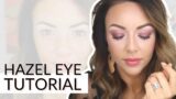 How to make HAZEL EYE'S POP, Makeup Tutorial, Purple Eye Shadow | Amber Lykins