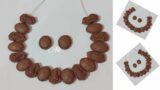 How to make Terracotta Temple jewellery set / Terracotta choker set#Ambadikathu