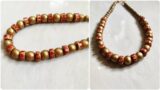 How to make terracotta jewelry – terracotta easy bead necklace for bold look.