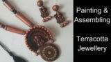 How to paint & assemble Terracotta Jewellery? |#terracottajewellerymaking