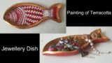 How to paint terracotta jewellery dish? – Home Decor | #DIY #jewellerydish #terracottajewellerydish