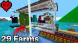 I Built Every Farm in Hardcore Minecraft!