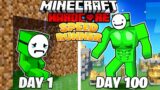 I Survived 100 DAYS as a SPEEDRUNNER in HARDCORE Minecraft!