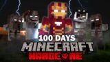 I Survived 100 Days as IRON MAN in a Zombie Apocalypse in HARDCORE Minecraft…