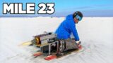 Jet Powered Sled vs 38 Miles of Ice!