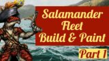 Kings of War Armada Salamander Fleet Build & Paint Part 1. Mantic Games