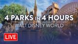 LIVE: 4 Parks In 4 Hours | Walt Disney World Live Stream