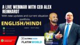 LIVE WEBINAR WITH CEO ALEX REINHARDT IN ENG/HINDI || PLC ULTIMA #crypto #plcultima #online