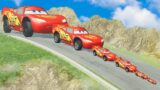 Lightning Mcqueen Big & Small vs Big & Small Mcqueen in DEATH CLIP 2 – BeamNG.drive