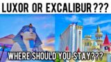Luxor OR Excalibur? Where should YOU stay on your next VEGAS vacation