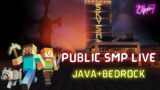 MINECRAFT LIVE | SKY SMP ANYONE CAN JOIN | JAVA + BEDROCK SMP #minecraft