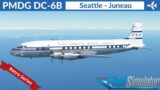[MSFS] PMDG DC-6 PanAm | Seattle to Juneau | Full Flight | Retro Series