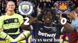 Manchester City Beats West Ham 2-0 in Premier League
