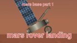 Mars Rover Landing! |Mars base part 1| #sfs #space