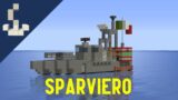 Minecraft Missile Boat Tutorial (scale 1:1 + TNT) (Sparviero Class)