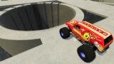 Monster Trucks Jump in Death Hole / BeamNG.Drive / BeamNG Drive Crashes