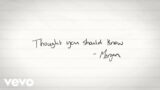 Morgan Wallen – Thought You Should Know (Lyric Video)