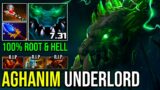 NEW Pro Offlane Underlord Guide | Aghanim Atos 100% Root & Hell Super Tank AoE Aura Dota 2