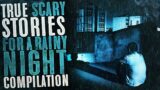 Nearly 4 Hours of True Scary Stories with Rain Sound Effects – Black Screen Horror Compilation