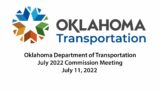 ODOT July 2022 Commission Meeting July 11, 2022