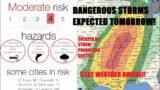 Outbreak of severe storms expected tomorrow! Damaging wind & tornado threat increasing! Latest info!