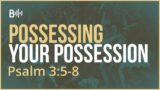 POSSESSING YOUR POSSSSIONS – Psalm 3:5-8
