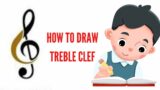 Primary Music Lesson  ||HOW TO DRAW TREBLE CLEF ||