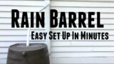 Rain Barrel System | How To Setup Easy Water Collection For Garden Hose Spigot Drip Irrigation DIY