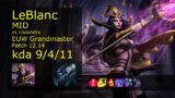 Rank 4 EUW LeBlanc Mid: LeBlanc vs Lissandra