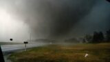 Round Rock – Hutto – Granger, TX Large Tornado at Close Range // March 21, 2022