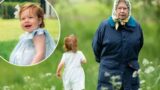 Royal weekend, Queen spotted outside Sandringham, frolicking with Lilibet