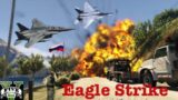 Russia Ukraine War | Ukrainian F-15E Strike Eagle Fighter Jets attack on Russian Military Base & Dam