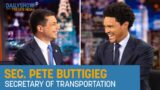 Sec. Pete Buttigieg – Air Traveler Rights & The Future of Transportation | The Daily Show