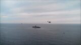 Sevastopol, A Pair Of Mi-35Ms Over Suzdalets, Ship Of The Russian Black Sea Fleet