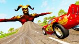 Small Lightning McQueen Vs Hell Monster | Down Of Death | BeamNG.Drive