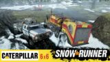 Snowrunner: Caterpillar came to the rescue | Wet snow with mud is a huge problem
