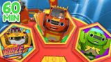 Spin the Wheel with Blaze Robot Rescues! | 1 Hour Compilation | Blaze and the Monster Machines