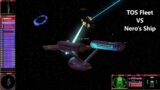 Star Trek The Original Series Fleet VS Nero's Ship | Star Trek Bridge Commander Battle |
