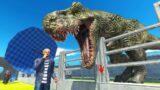 T-REX Escapes Enclosure & Eats Visitors – Animal Revolt Battle Simulator