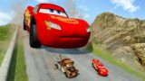 THE BIGGEST MONSTER LIGHTNING MCQUEEN IN THE PIXAR WORLD! VS DOWN OF DEATH in BeamNG.Drive