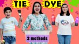 TIE AND DYE | Summer Vacations Special | Colorful Family Activity | Aayu and Pihu Show