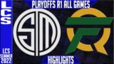 TSM vs FLY Highlights ALL GAMES | LCS Playoffs Summer 2022 Round 1 Lower | Team Solomid vs FlyQuest