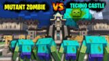 Techno Gamerz Castle VS Mutant Zombies And Skeletons| Minecraft Hindi