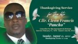 Thanksgiving Service for the late Cllr. Cleon "Pancho" Francis