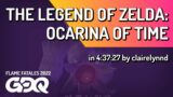 The Legend of Zelda: Ocarina of Time by clairelynnd in 4:37:27 – Flame Fatales 2022