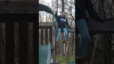 Top monkey bars climb (dangerous).DO NOT TRY AT HOME.