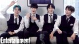 TxT Members YEONJUN, SOOBIN, HUENINGKAI, and TAEHYUN Play EW's Co-Member Game | Entertainment Weekly