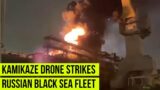Ukrainian kamikaze Drone hit the Russian Black Sea Fleet headquarters.