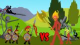 Warriors Spearton VS Final Boss Battle Epic | Stick War Animation | Stick War Legacy | Stick 2D
