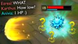 When LOL Players SURVIVE Against All Odds… AMAZING 1 HP MOMENTS (League of Legends)
